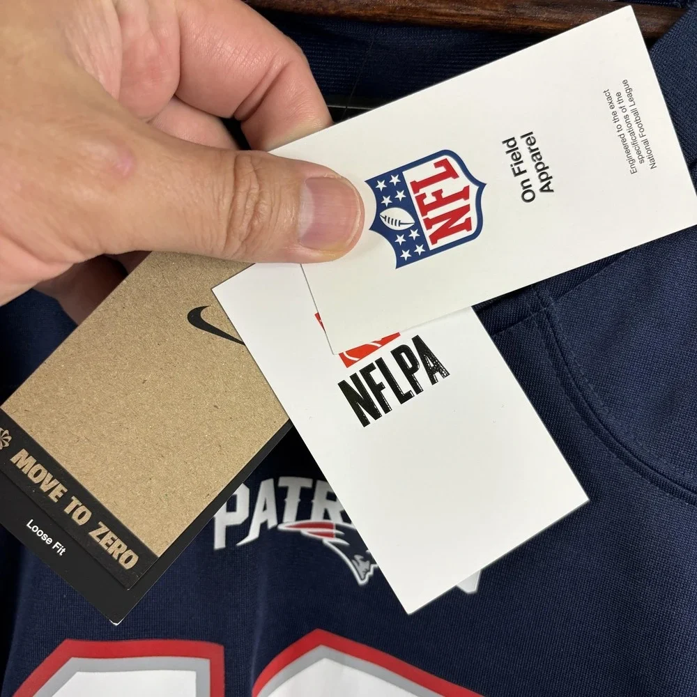 Nike New England Patriots Football Drake Maye Jersey Mens 3XL On Field NFL NEW